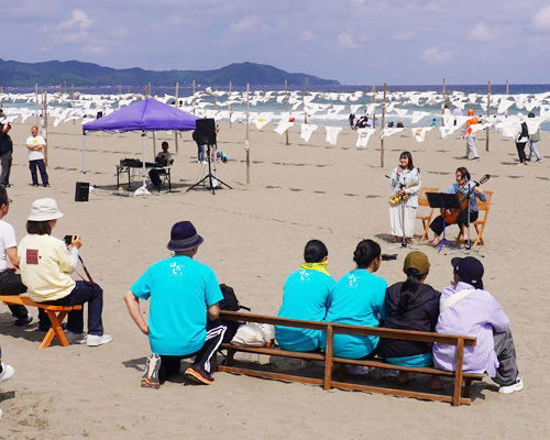 砂浜のひらひらステージ